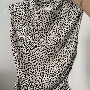 Leopard Print Sleeveless Top